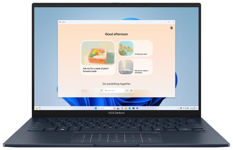 Изображение Ноутбук Asus UX3405CA Zenbook 14 (Intel 285H 2900 МГц/ SSD 1024 ГБ  /RAM 32 ГБ/ 14" 2880x1800/VGA встроенная/ Без ОС) (90NB14W1-M01ZA0)
