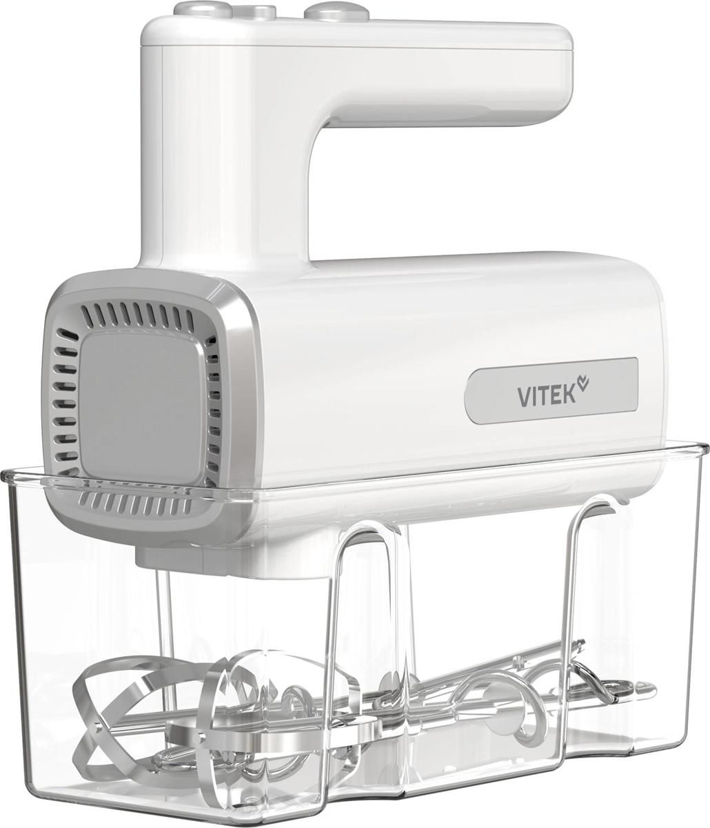 Изображение Миксер VITEK VT-HM5005  (800 Вт /серебристый, белый)