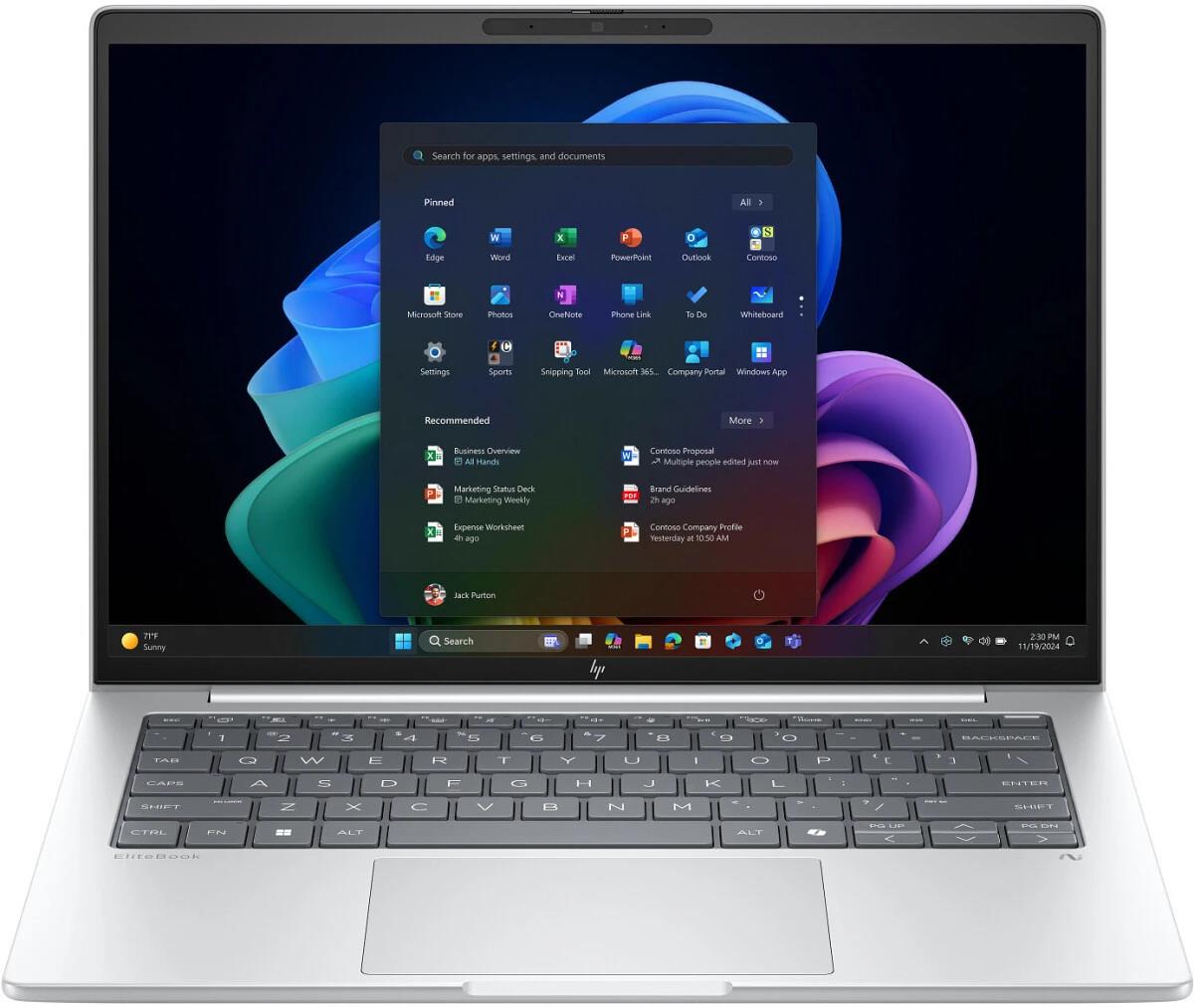 Изображение Ноутбук HP EliteBook 8 G1i 14 (Intel 228V 2100 МГц/ SSD 512 ГБ  /RAM 32 ГБ/ 14" 1920x1200/VGA встроенная/ Без ОС) (B0KF0AV)
