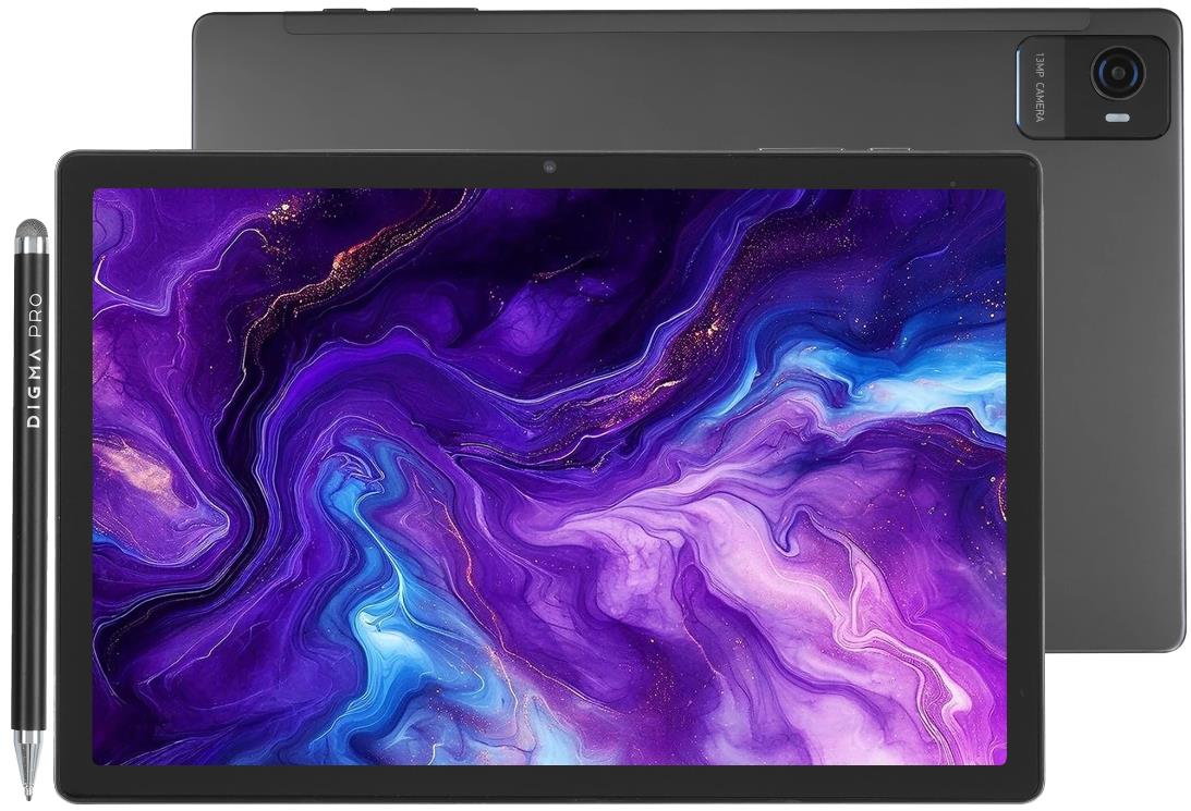 Изображение Планшет Digma Pro Wave, 10.5", 128 Гб/6 Гб, GPS, GSM, серый (TA2D5P02)