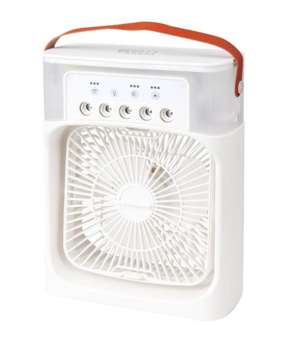 Изображение Вентилятор Kelli KL-1020 белый, настольный, 10 Вт, 3 скорости, 10 см
