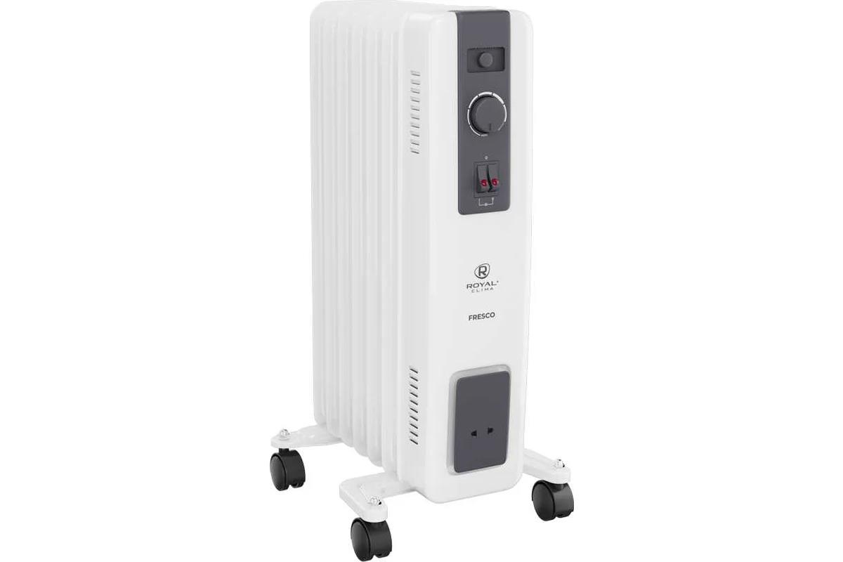 Изображение Масляный радиатор Royal Clima ROR-FR7-1500M 1500Вт белый/черный (1500 Вт  /7 секций)
