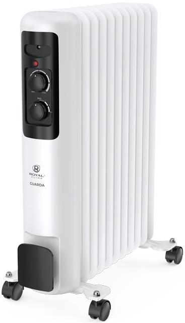 Изображение Масляный радиатор Royal Clima Guarda ROR-GU11-2500M, с терморегулятором, 2500Вт, 3 режима, белый/серый (2500 Вт  /11 секций)