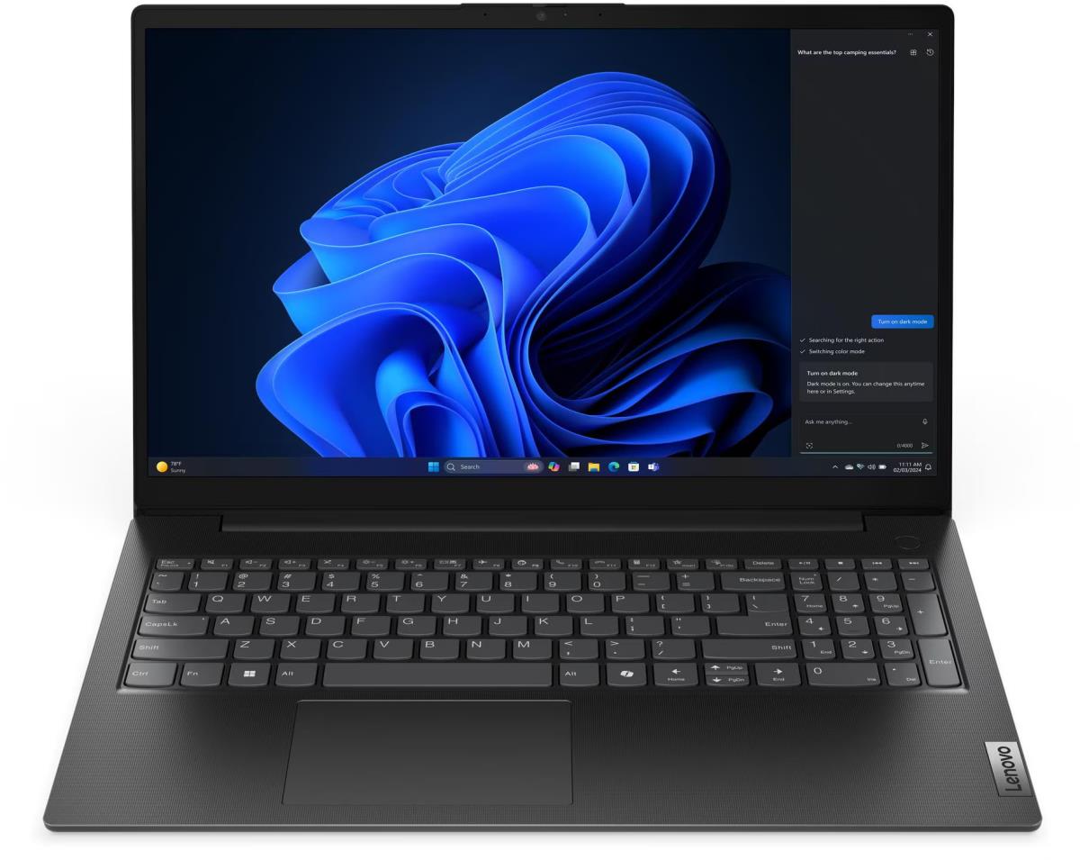 Изображение Ноутбук Lenovo V15 G5 IRL (Intel 1315U 1200 МГц/ SSD 256 ГБ  /RAM 8 ГБ/ 15.6" 1920x1080/VGA встроенная/ Без ОС) (83GW0076GP)