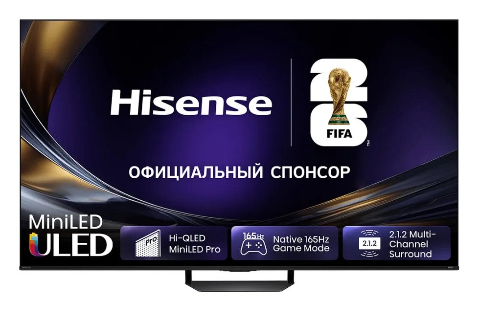 Изображение Телевизор Hisense 75U7S PRO 75" HDR, 4K Ultra HD Smart TV черный