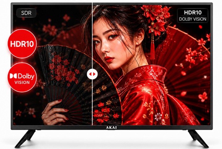Изображение Телевизор Akai TA43BQ900 43" HDR, 4K Ultra HD Smart TV черный