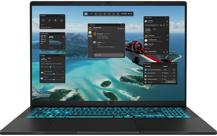Изображение Ноутбук Asus Gaming V16 V3607VH-RP040 (Intel 210H 2200 МГц/ SSD 1024 ГБ  /RAM 16 ГБ/ 16" 1920x1200/VGA дискретная/ Без ОС) (90NB16L1-M003R0)
