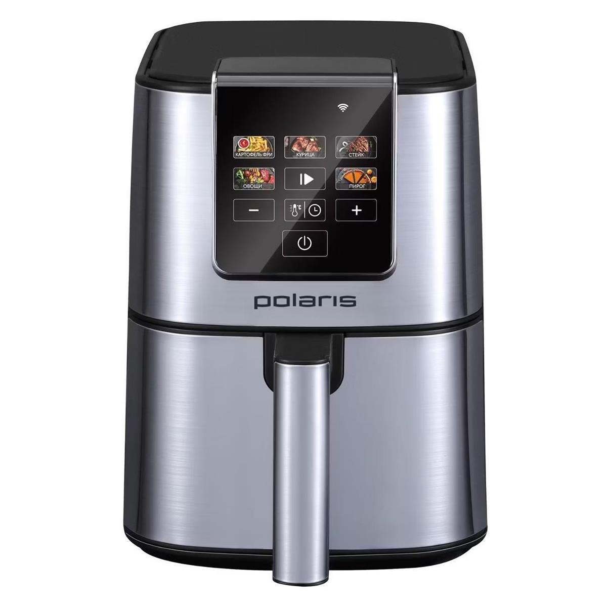 Изображение Аэрогриль Polaris PAF 4001 4л 1500Вт IQ Home серебристый (026975) (1500 Вт /4 л )