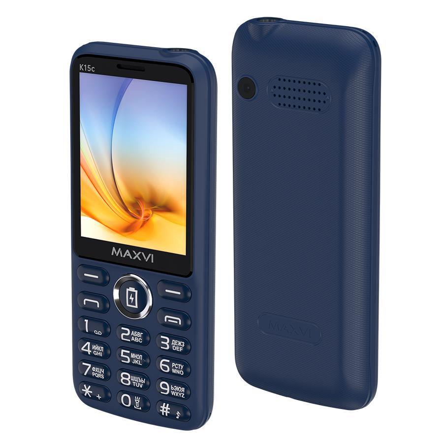 Изображение Мобильный телефон MAXVI K15c,синий
