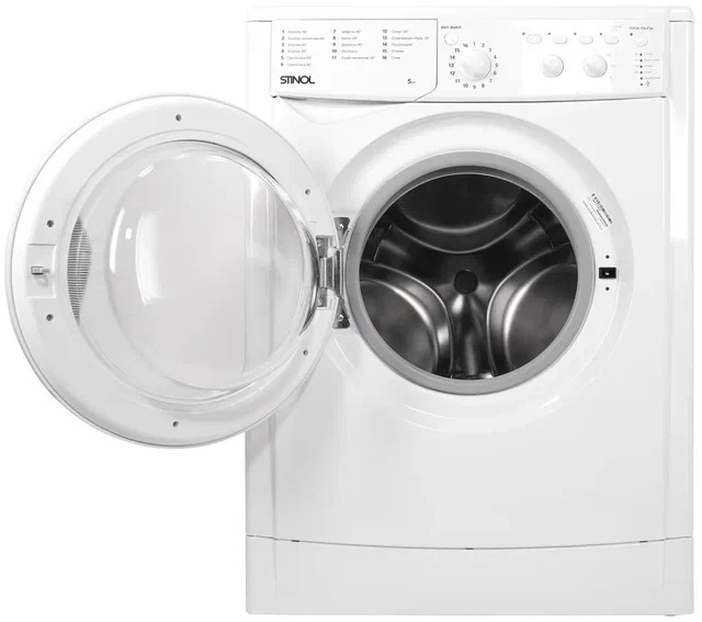 Изображение Стиральная машина Stinol WSTS 510 C, белый (фронтальная, 5 кг, 1000 об/мин )