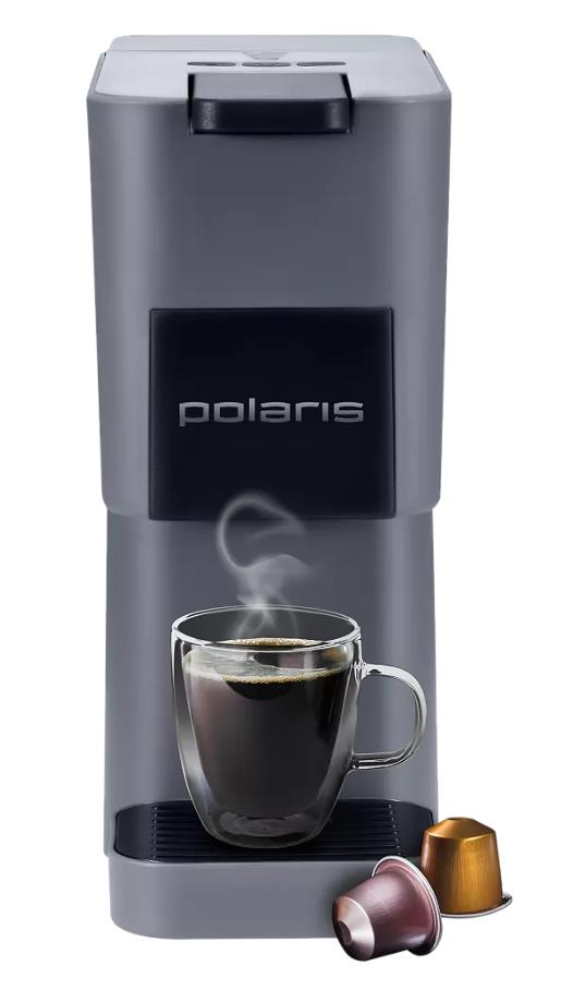 Изображение Кофеварка Polaris PCM 2038 3-in-1 1450Вт графитовый (капсульная//1450 Вт )