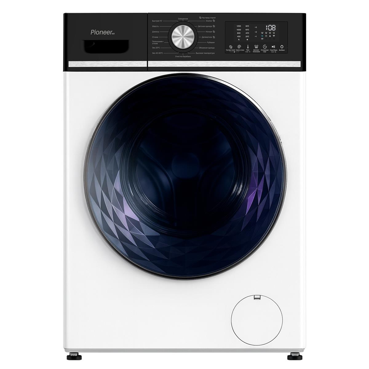 Изображение Стиральная машина Pioneer WM-120702W_WH, белый/черный (фронтальная, 7 кг, 1200 об/мин )