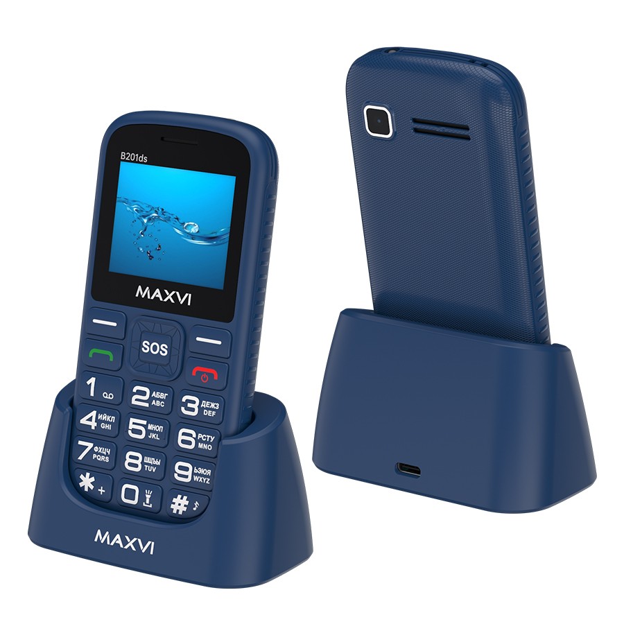 Изображение Мобильный телефон MAXVI B201ds,синий