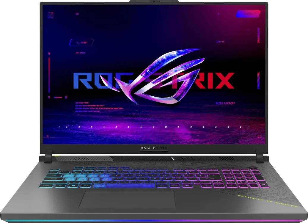 Изображение Ноутбук Asus ROG Strix G18 G814PM-S8117 (AMD 8940HX 2400 МГц/ SSD 512 ГБ  /RAM 16 ГБ/ 18" 1920x1200/VGA дискретная/ Без ОС) (90NR0L29-M005X0)