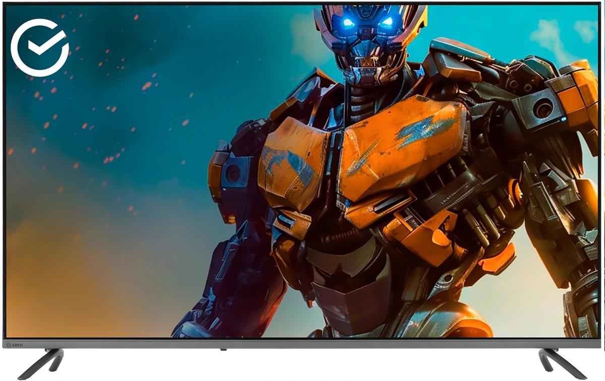 Изображение Телевизор Sber SDX-55UQ6000DGA 55" 4K Ultra HD Smart TV черный