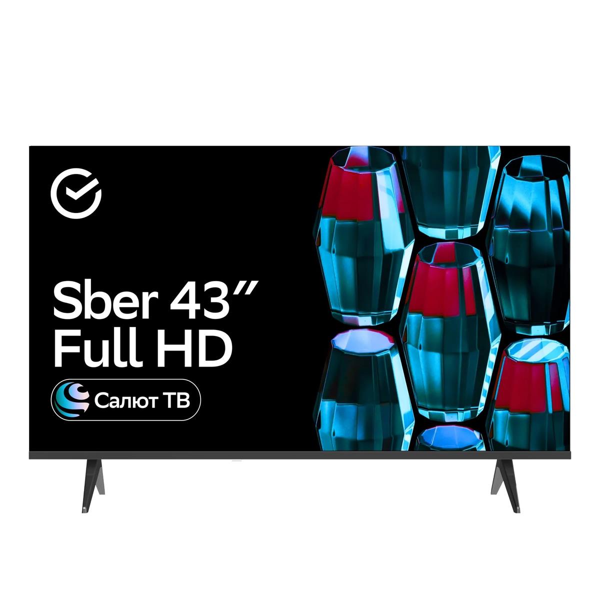 Изображение Телевизор Sber SDX-43F2124 43" 1080p Full HD Smart TV черный