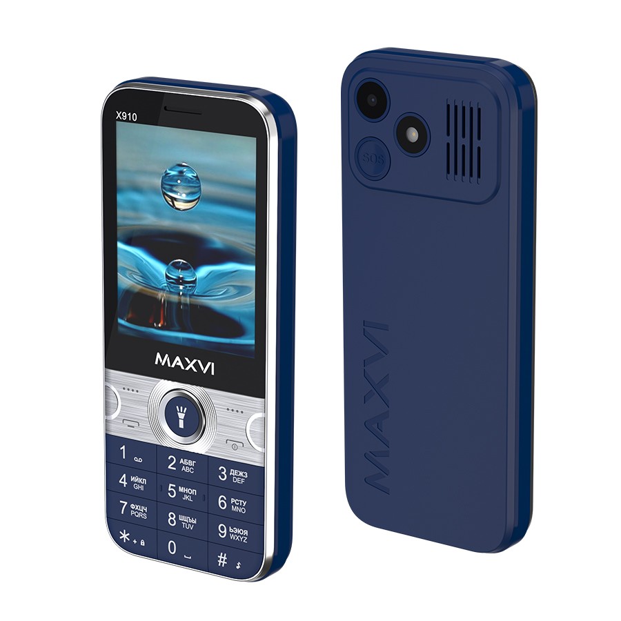 Изображение Мобильный телефон MAXVI X910,синий