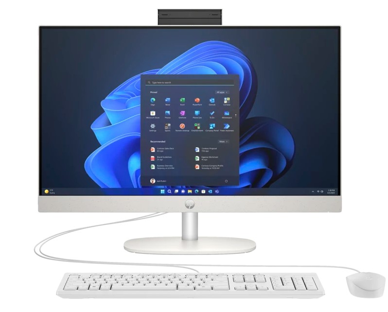 Изображение Моноблок HP ProOne 240 G10 (D10FCET) (23.8"/1.3 ГГц/8 Гб/SSD 512 Гб  нет  Гб/VGA встроенная/Без ОС)