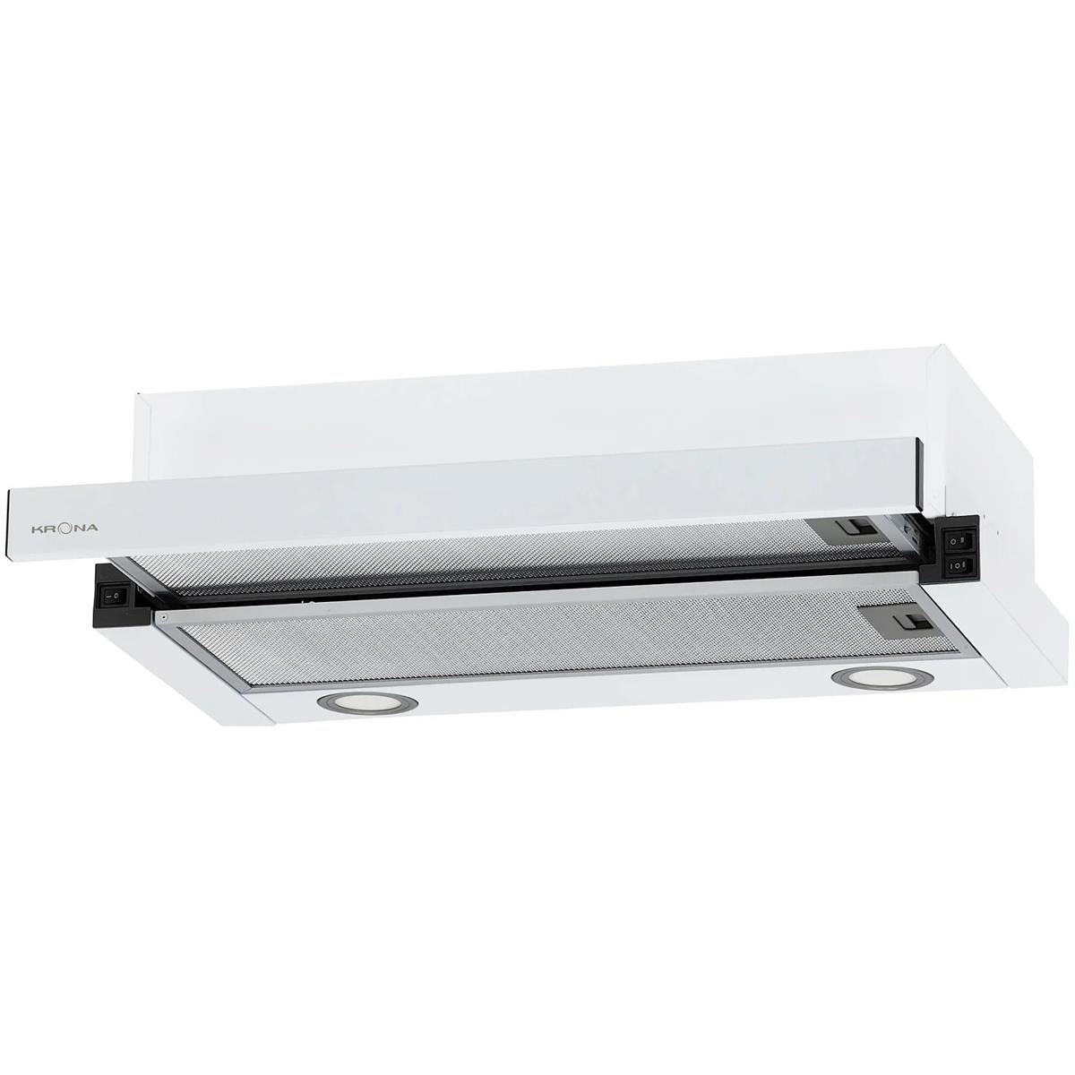 Изображение Встраиваемая вытяжка Krona KAMILLA T 600 WHITE (1 мотор) (белый, )