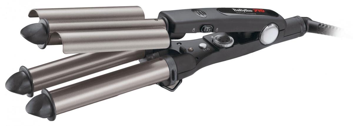 Изображение Щипцы для волос Babyliss PRO Triple Barrel Waver 22/19/22 мм, 125 Вт (110 Вт /220 °C/турмалин/ титан)