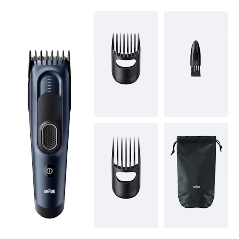 Изображение Машинка для стрижки головы Braun HC5550 (насадок в компл:2шт), черный