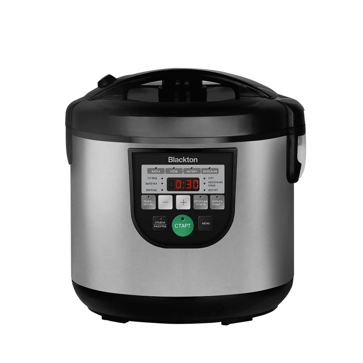 Изображение Мультиварка Blackton Bt MC500 Стальной-Чёрный (900 Вт/5 л /черный, стальной)