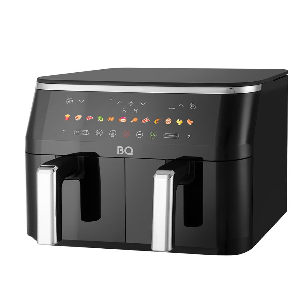 Изображение Аэрогриль BQ AF9012S Black + КНИГА РЕЦЕПТОВ (2700 Вт /9 л )