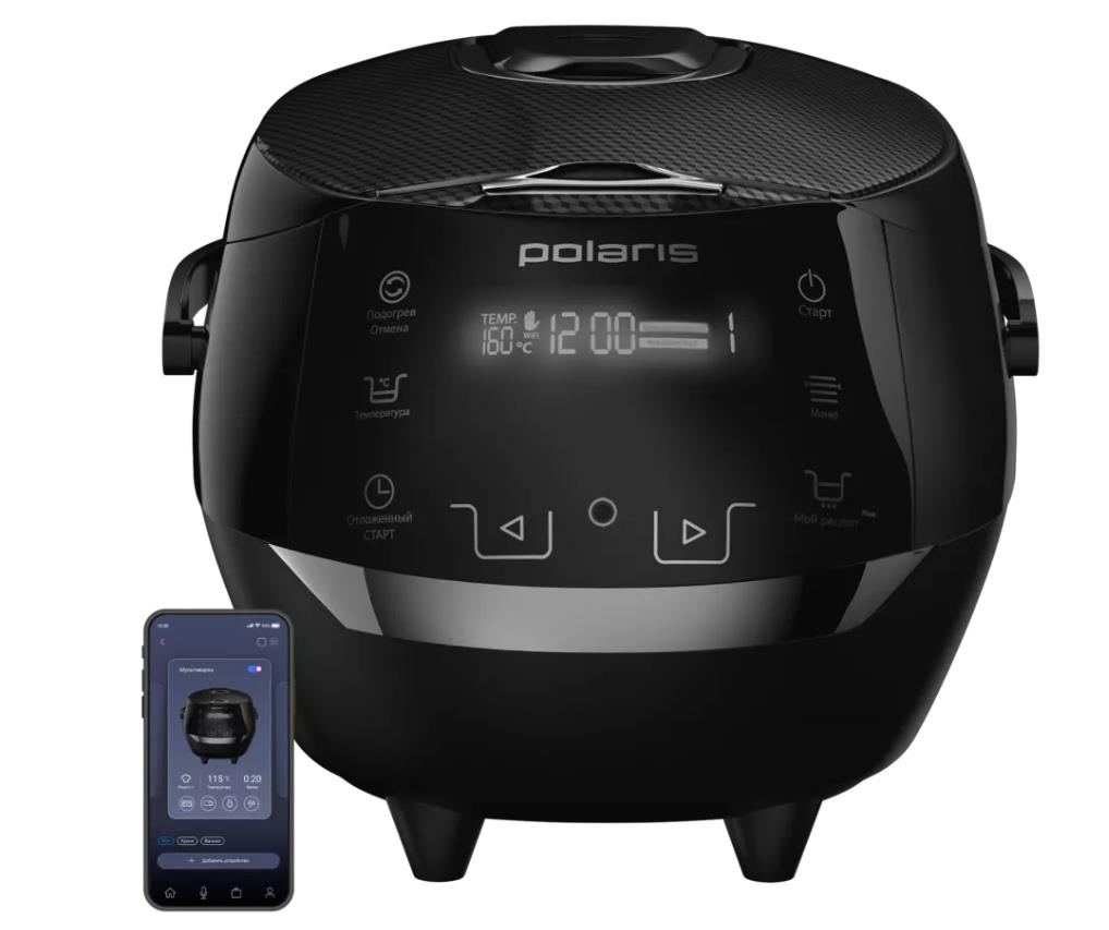 Изображение Мультиварка Polaris PMC-5060 IQ (860 Вт/5 л /черный)